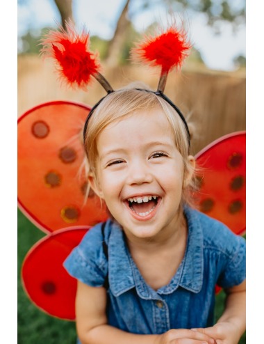 LADYBUG WINDS AND HEADBAND COSTUME GREAT PRETENDERS
