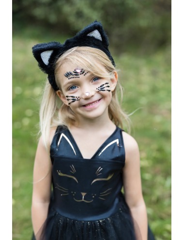 BLACK CAT FACE CRISTAL SHEET GREAT PRETENDERS