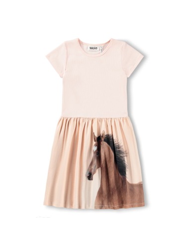 CISSA WILD PONY SHORT SLEEVE DRESS MOLO