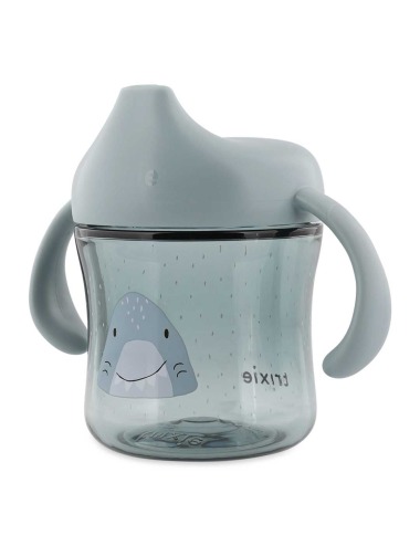 TRIXIE MR. SHARK LEARNING CUP WITH SPOUT AND 2 HANDLES