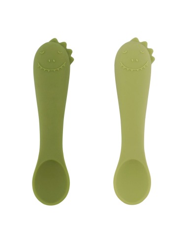 TRIXIE MR. DINO SILICONE STARTER SPOONS, 2 PACK