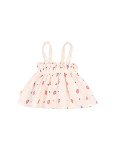 STRAWBERRY CREAM PINK BABY TOP BÚHO