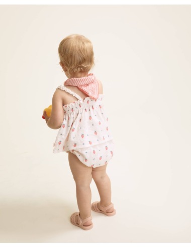 STRAWBERRY CREAM PINK BABY TOP BÚHO