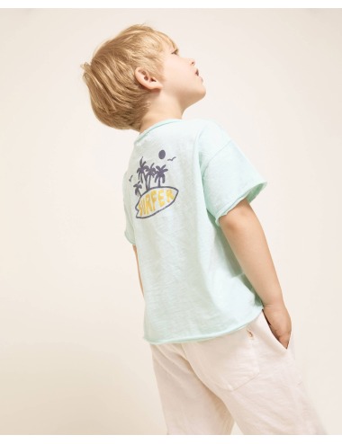 SURFER AQUA SHORT SLEEVE T-SHIRT