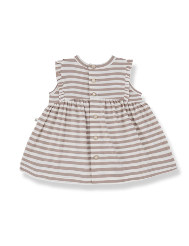 VALENTINA TAUPE SLEEVELESS BABY DRESS