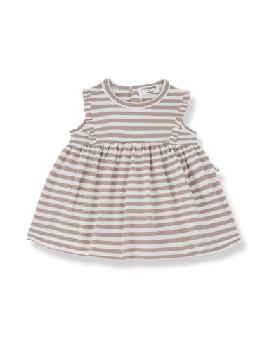 VALENTINA TAUPE SLEEVELESS BABY DRESS