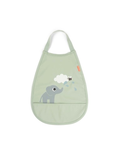 ELPHE GREEN PULL OVER BIB WITH POCKET