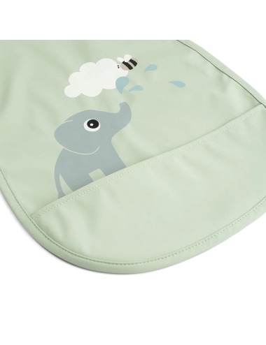 ELPHE GREEN PULL OVER BIB WITH POCKET