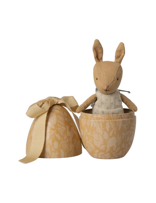 EASTER EGG WITH SMALL YELLOW MAILEG MICRO-BUNNY
