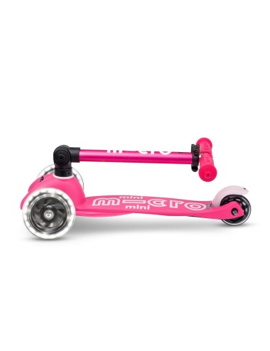 MICRO MINI DELUXE FOLDABLE PINK LED SCOOTER