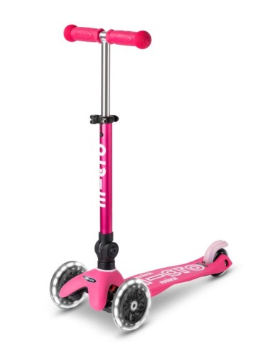 MICRO MINI DELUXE FOLDABLE PINK LED SCOOTER