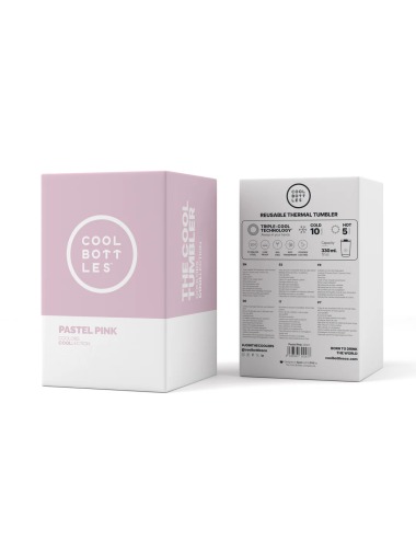 COOL BOTTLES PASTEL PINK THERMAL CUP