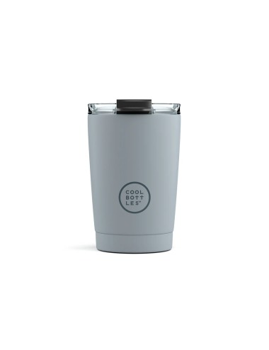 COOL BOTTLES PASTEL GREY THERMAL CUP