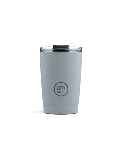 COOL BOTTLES PASTEL GREY THERMAL CUP
