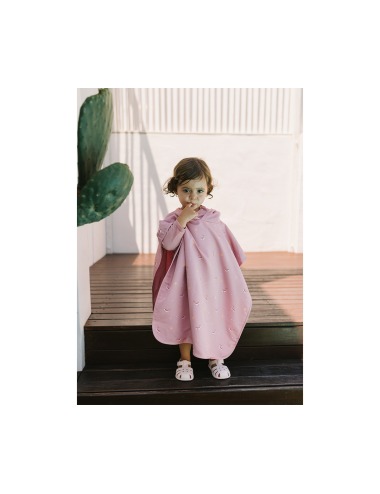 WHALE PINK MONNEKÄ TOWEL PONCHO