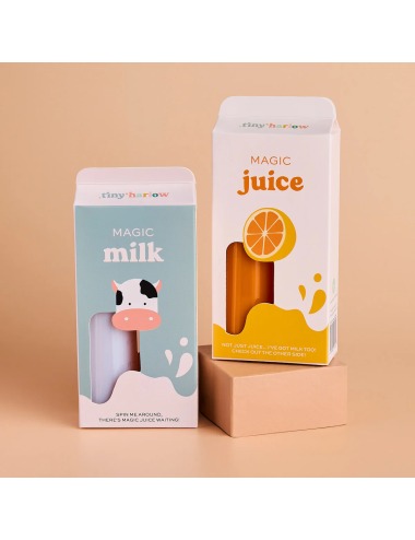 DUO DE BIBERONES MÁGICOS, LECHE Y ZUMO TINY HARLOW'S