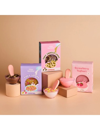 TINY TUMMIES CHOCO LOOPS CEREALS BOWL TINY HARLOW'S