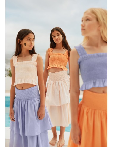 BRENNA CANTALOUPE SKIRT