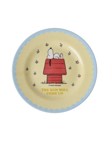 PLATE RICE SNOOPY "THE SUN WILL COME UP"
