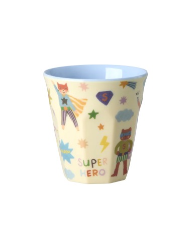 SMALL RICE HERO PRINT SOFT BLUE CUP