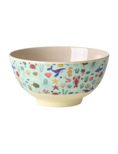 MEDIUM BOWL RICE BLUE OCEAN