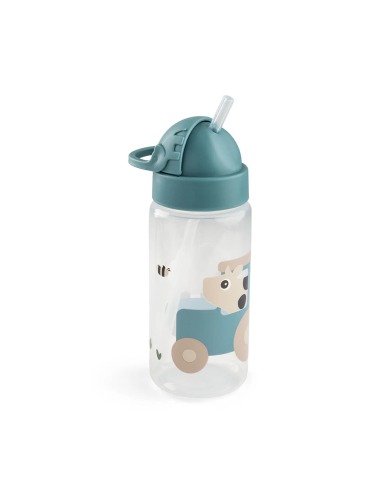 TINY FARM BLUE BOTTLE WITH STRAW 350 ML