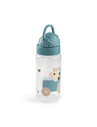 TINY FARM BLUE BOTTLE WITH STRAW 350 ML