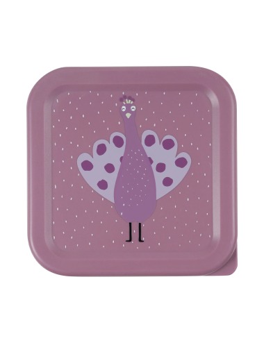 SNACK BOX TRIXIE SET 3 PIEZAS MRS. PEACOCK