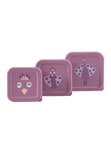 SNACK BOX TRIXIE SET 3 PIEZAS MRS. PEACOCK