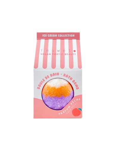 BATH BOMB ICE CREAM COLLECTION PEACH SCENT