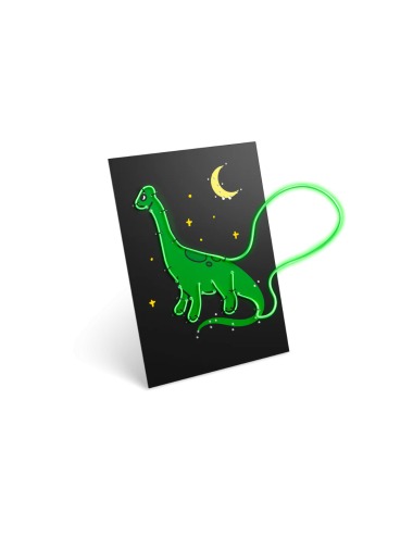 KIT CREATIVO CON LUZ KIDYNEON VERDE KIDYWOLF