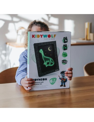 KIT CREATIVO CON LUZ KIDYNEON VERDE KIDYWOLF