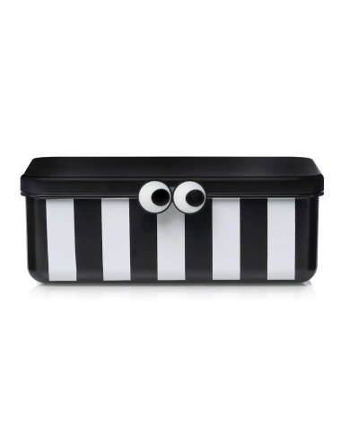 CAJA ALMUERZO NOUI NOUI CON TRES BANDEJAS EXTRAIBLES BLACK