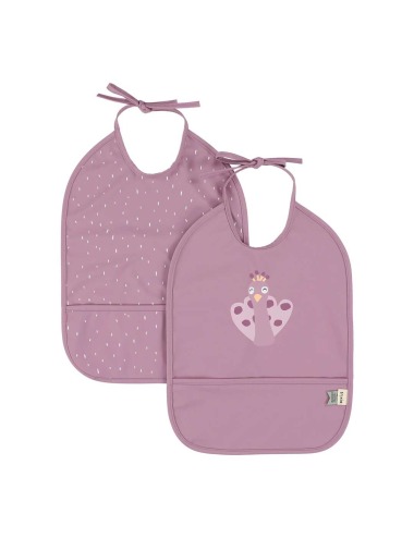 TRIXIE 2 PACK MRS. PEACOCK WATERPROOF BIB WITH POCKET