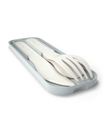 SET CUBIERTOS BIO MB POCKET BLANCO