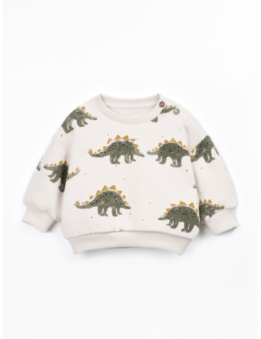 SUDADERA BEBÉ DINOSAURIOS VERDE PLAY UP