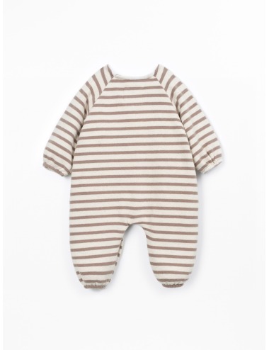 MONO ENTERITO BEBÉ RAYAS BEIGE PLAY UP