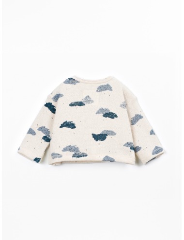 SUDADERA BEBÉ NUBES AZUL PLAY UP