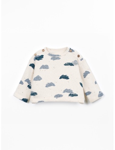 SUDADERA BEBÉ NUBES AZUL PLAY UP