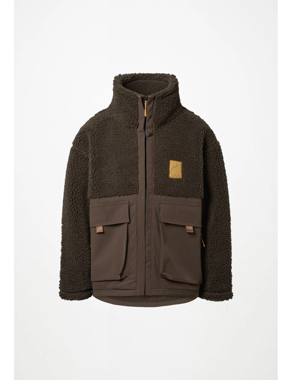 CHAQUETA BORREGUITO UTHA DARK BROWN
