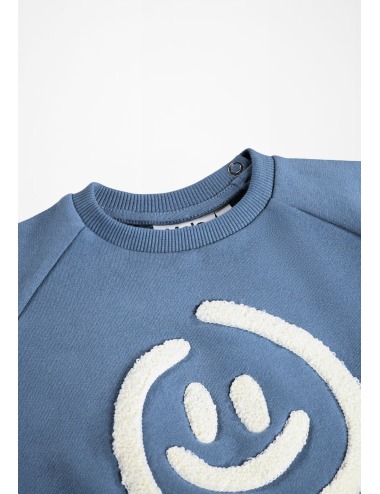 SUDADERA BEBÉ DISC AZUL ALGODÓN ORGÁNICO MOLO