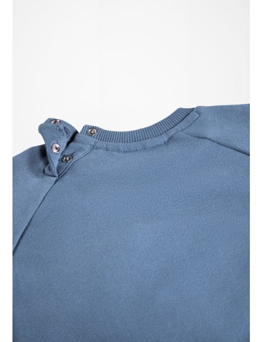 SUDADERA BEBÉ DISC AZUL ALGODÓN ORGÁNICO MOLO