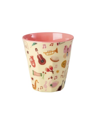 VASO PEQUEÑO RICE PINK MUSIC BAND