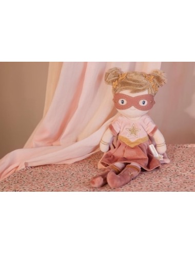 LITTLE DUTCH ROSA SUPERHERO SOFT DOLL