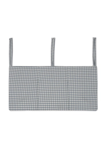 WALKING MUM PRALINE GINGHAM STRIPED CRIB ORGANIZER
