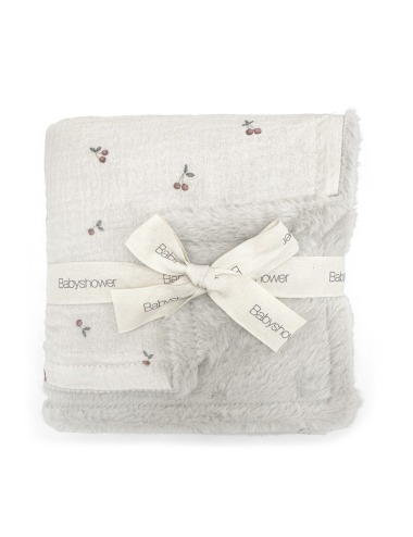 CHERRIES BABYSHOWER FLEECE BLANKET