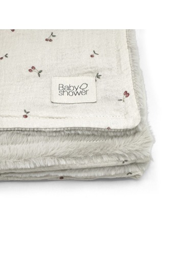 CHERRIES BABYSHOWER FLEECE BLANKET