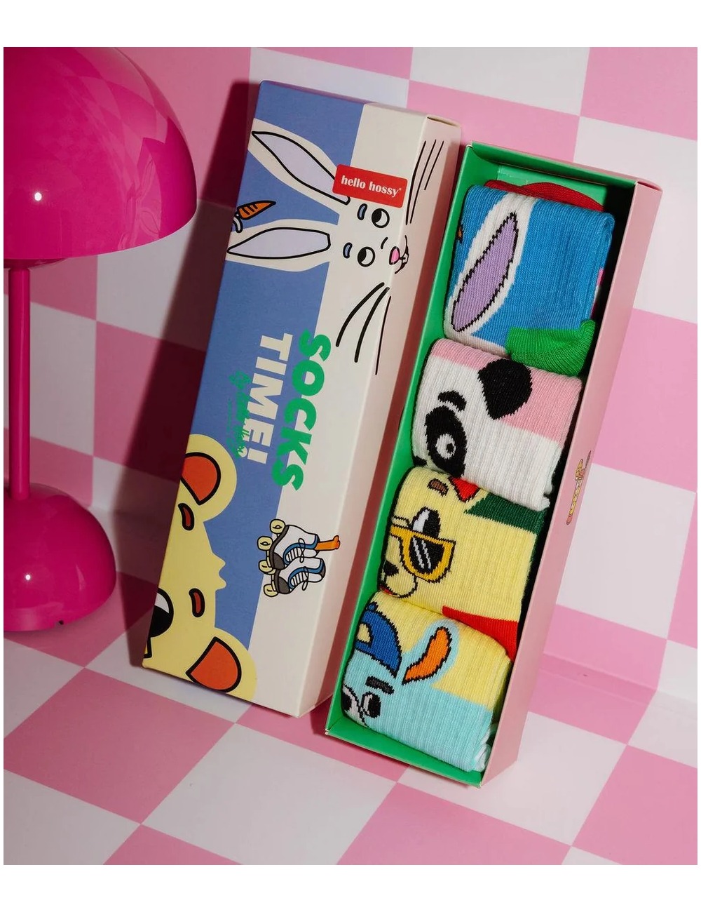 HELLO HOSSY MASCOTS CHILDREN'S SOCKS PACK 4