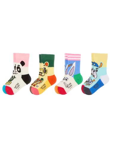 HELLO HOSSY MASCOTS CHILDREN'S SOCKS PACK 4