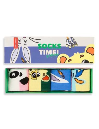 HELLO HOSSY MASCOTS CHILDREN'S SOCKS PACK 4